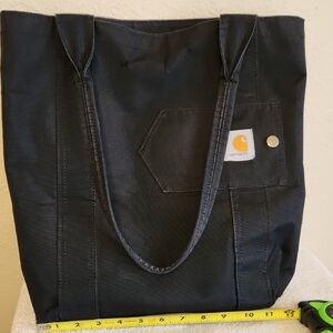 Carhartt Black Canvas Open Shoulder Tote